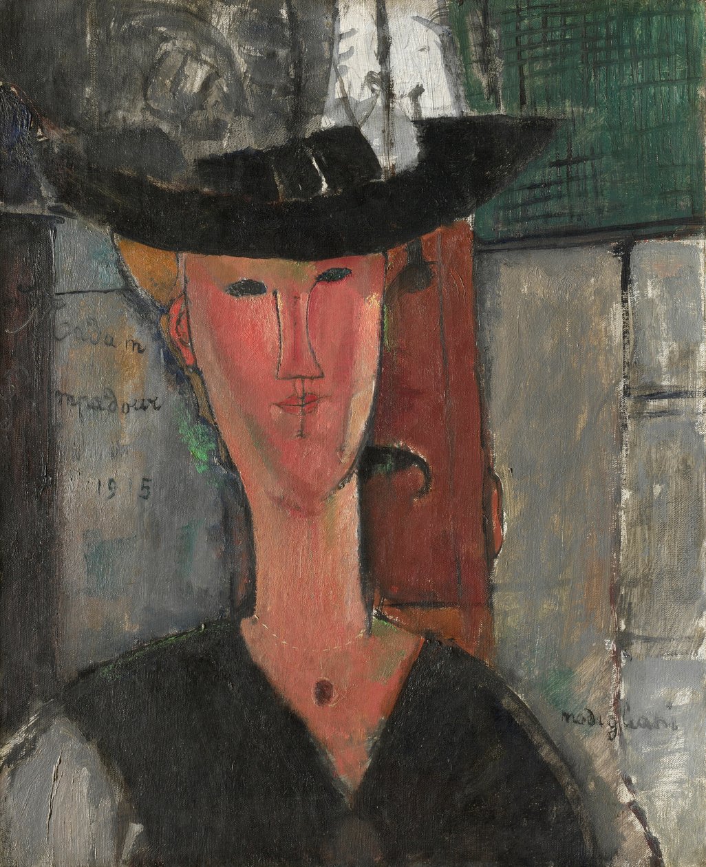 Pani Pompadour, 1915. autorstwa Amedeo Modigliani