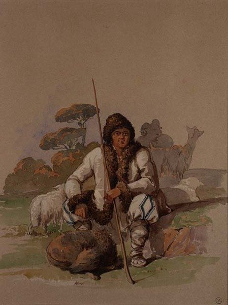 Pasterz, ok.1855 autorstwa Amadeo Preziosi