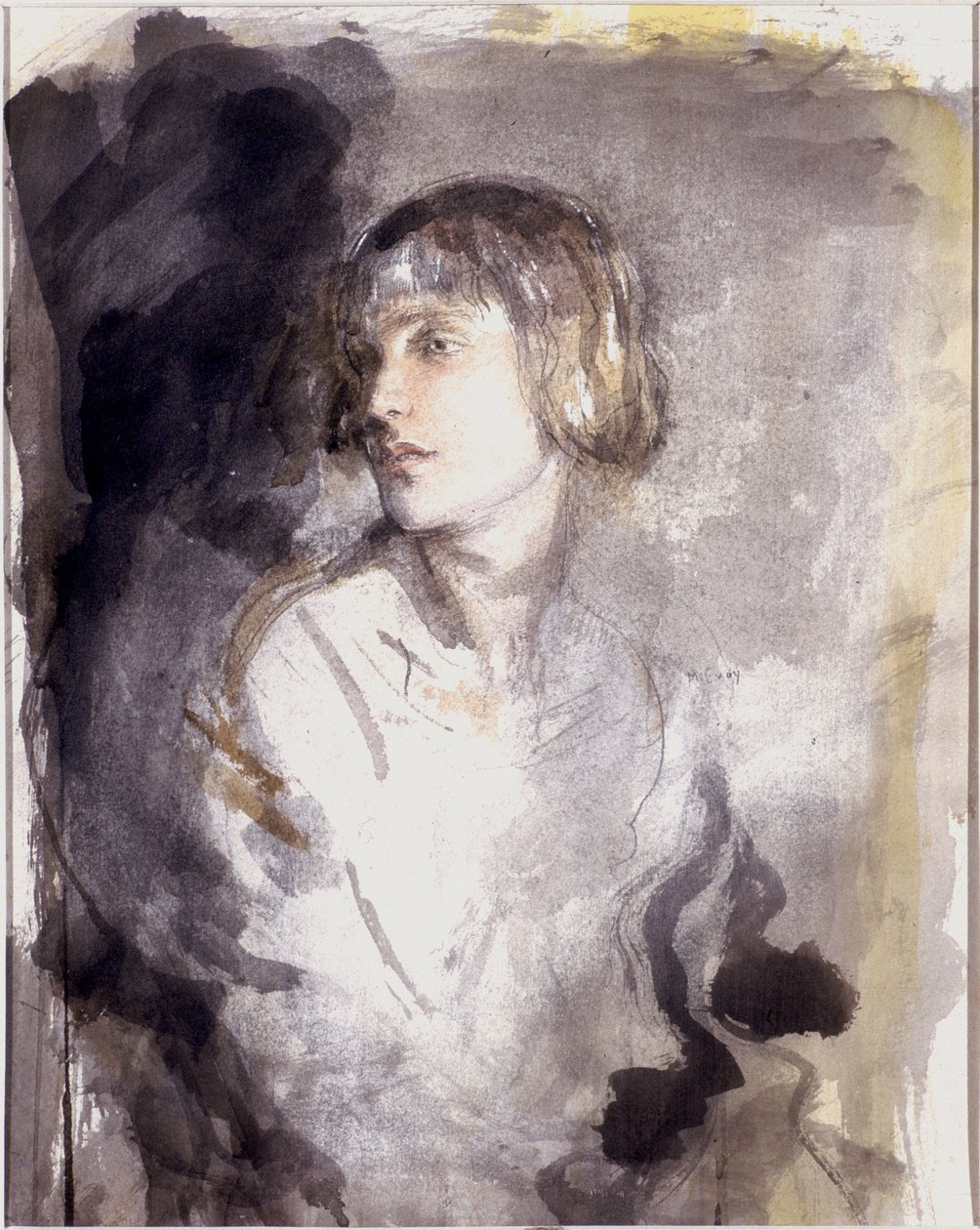 Zita Jungman (wc na papierze tkanym) autorstwa Ambrose McEvoy