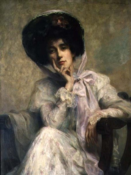 Kapelusz edwardiański autorstwa Ambrose McEvoy