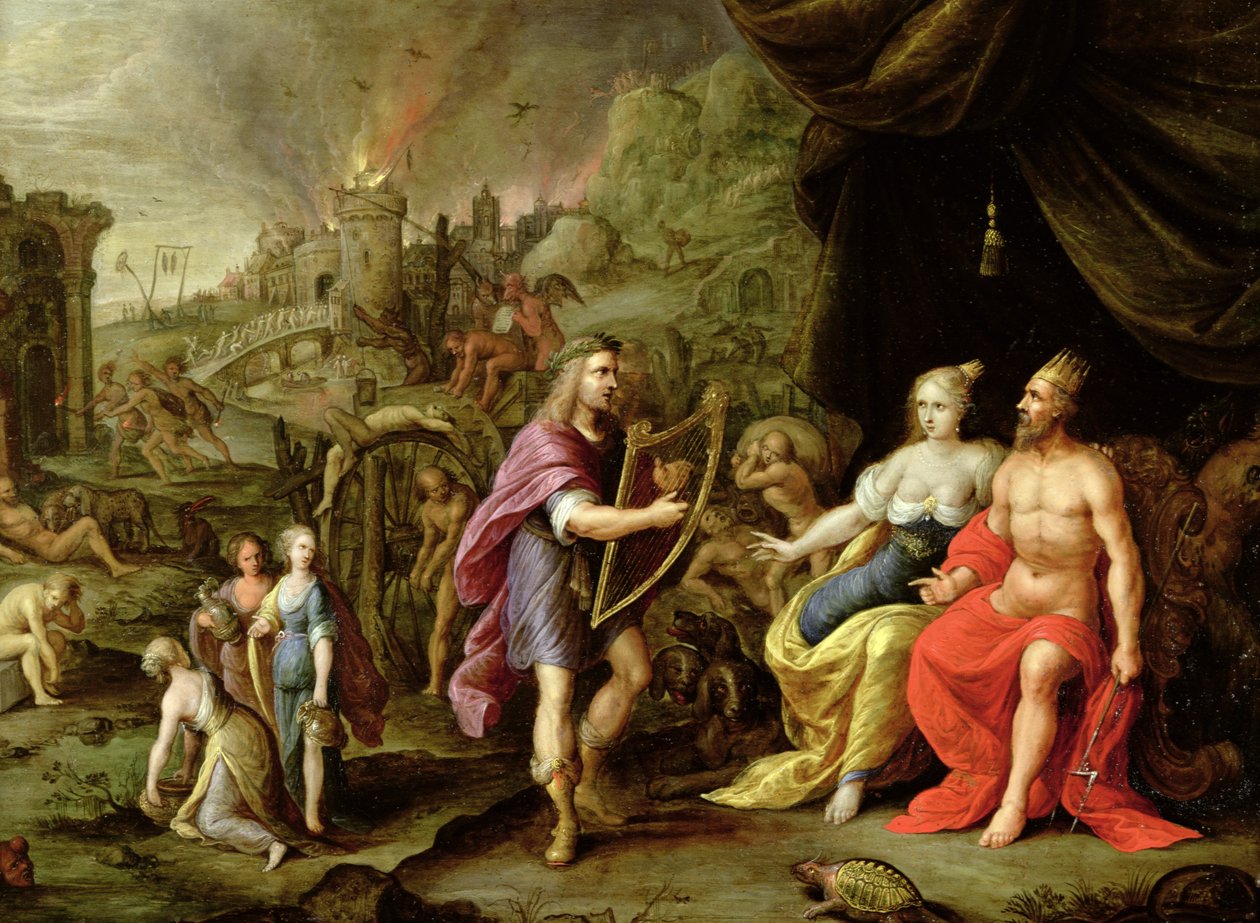 اورفیوس په انډرورلډ پولی کې autorstwa Ambrosius the Elder Francken or Franck