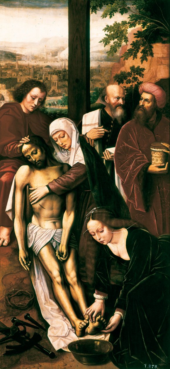 Pieta, detal, ok. 1930 r. 1528 (olej na panelu) autorstwa Ambrosius Benson