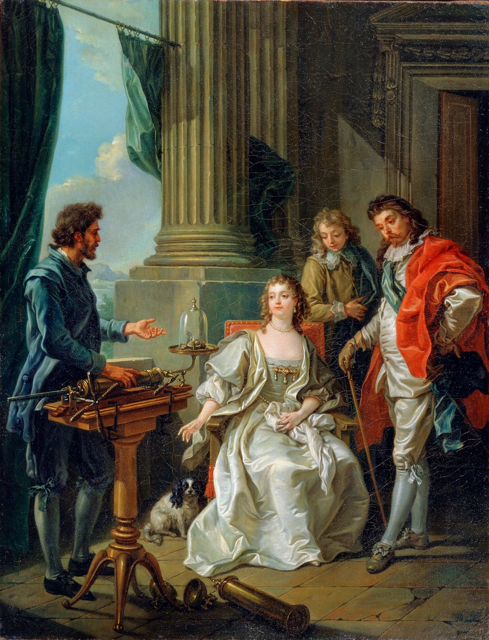 Eksperyment pneumatyczny, 1777 autorstwa Charles Amedee Philippe van Loo