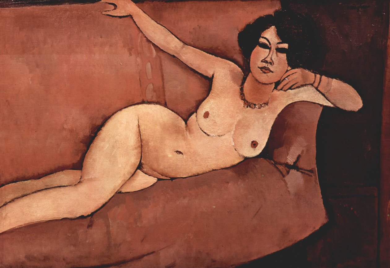 Akt na kanapie (Almaiisa) autorstwa Amedeo Modigliani