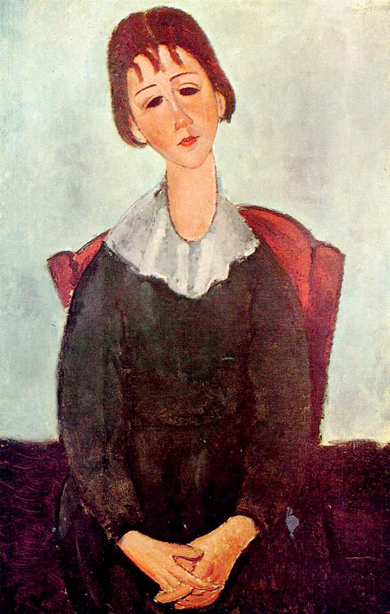 Dziewczyna w czerni, 1918 autorstwa Amedeo Modigliani