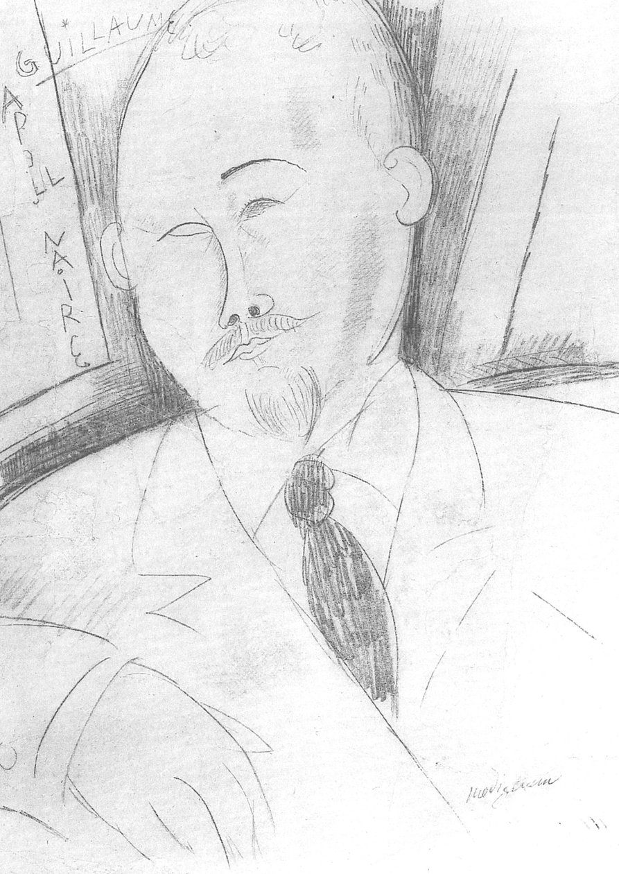 Guillaume Apollinaire autorstwa Amedeo Modigliani