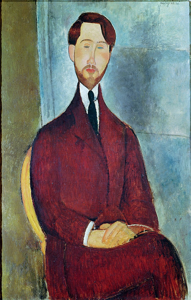 Leopold Zborowski, 1917 autorstwa Amedeo Modigliani