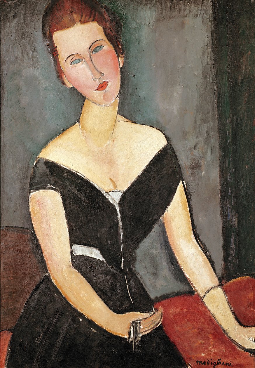 Madame G. van Muyden, 1917 autorstwa Amedeo Modigliani