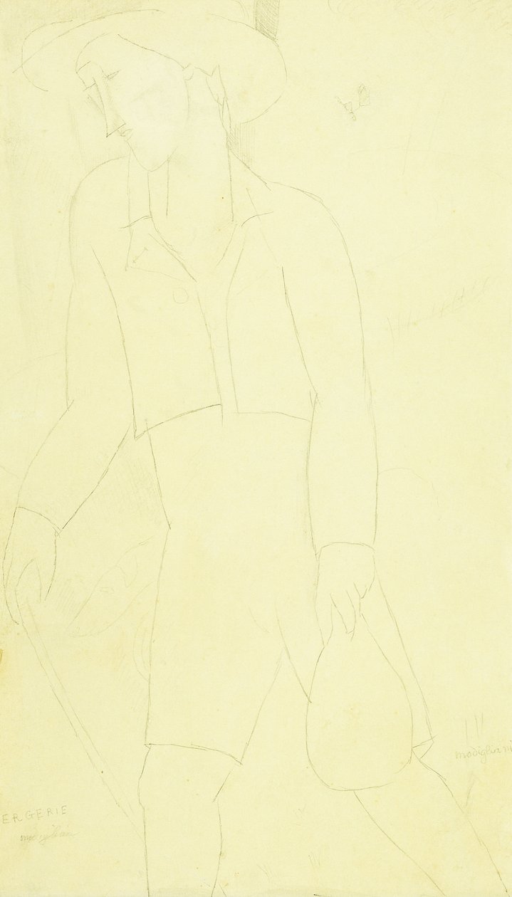 Bergerie, 1915-16 autorstwa Amedeo Modigliani
