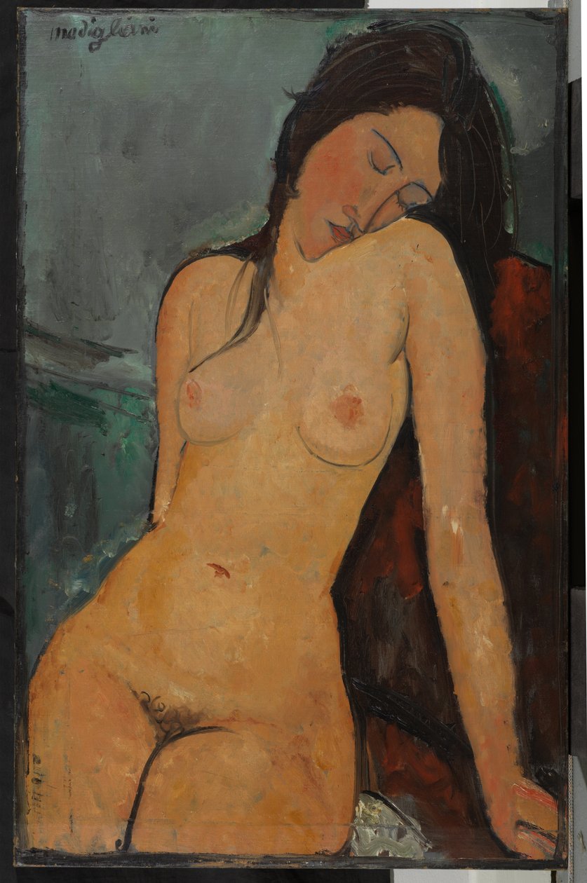 Akt kobiecy, ok. 1916 (olej na płótnie) autorstwa Amedeo Modigliani