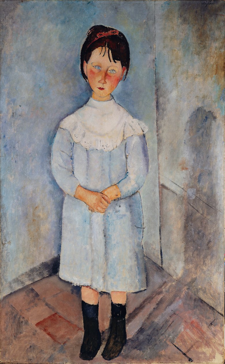 Dziewczyna ubrana na niebiesko, 1918. autorstwa Amedeo Modigliani