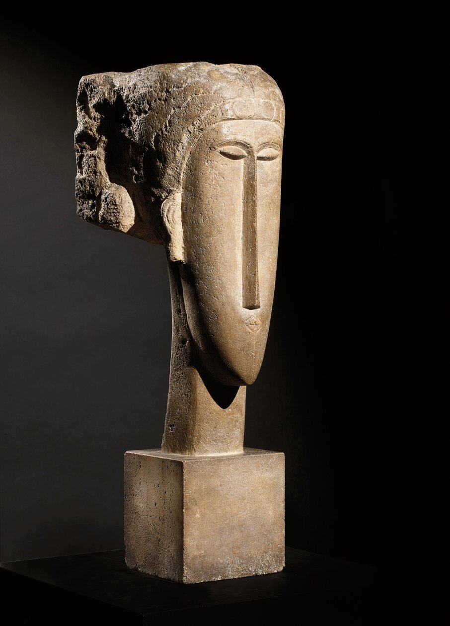 Głowa, 1910-12 autorstwa Amedeo Modigliani