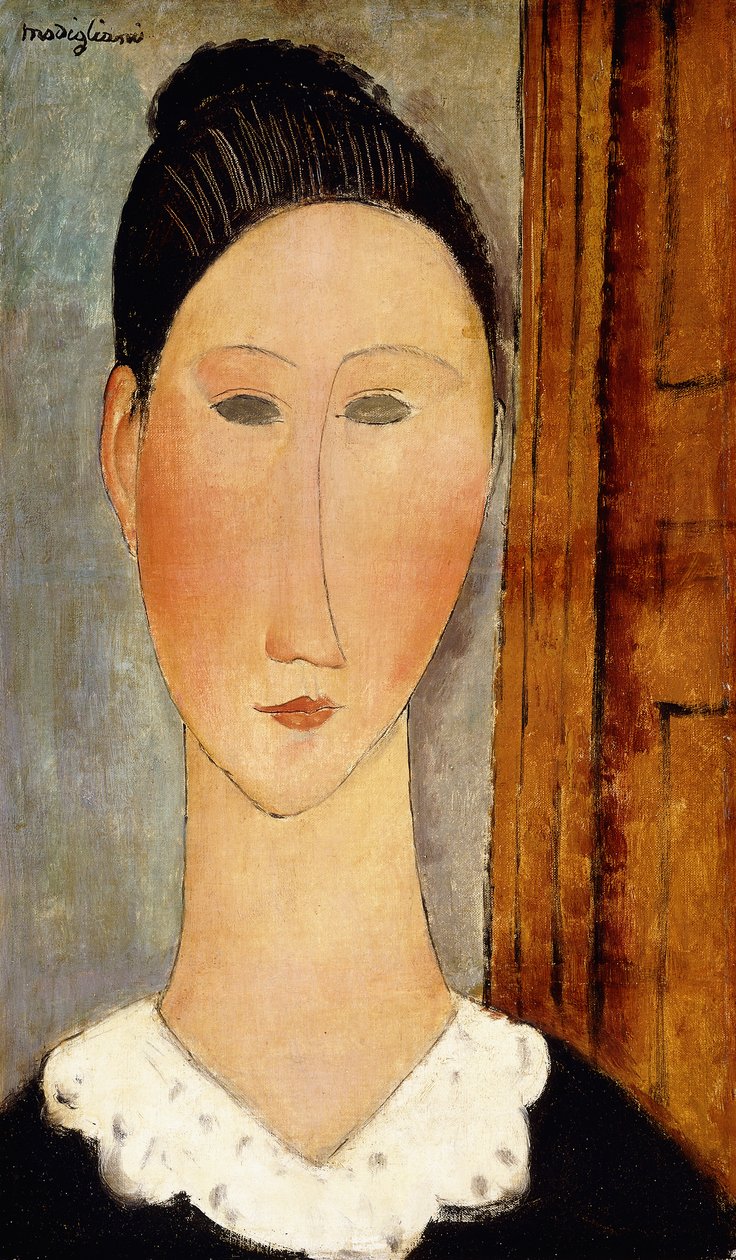 Głowa dziewczyny; Głowa dziewczyny, ok. 1918 autorstwa Amedeo Modigliani