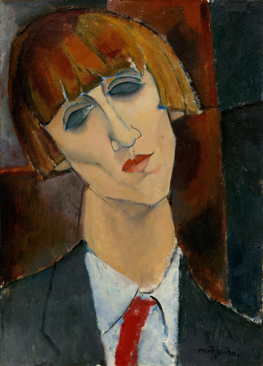 Pani Kisling, ok. 1917 (olej na płótnie) autorstwa Amedeo Modigliani