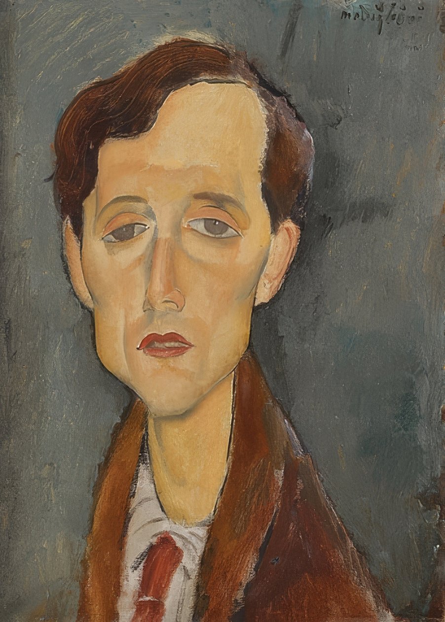 Portret Franza Hellensa (1881-1972). 1919 autorstwa Amedeo Modigliani