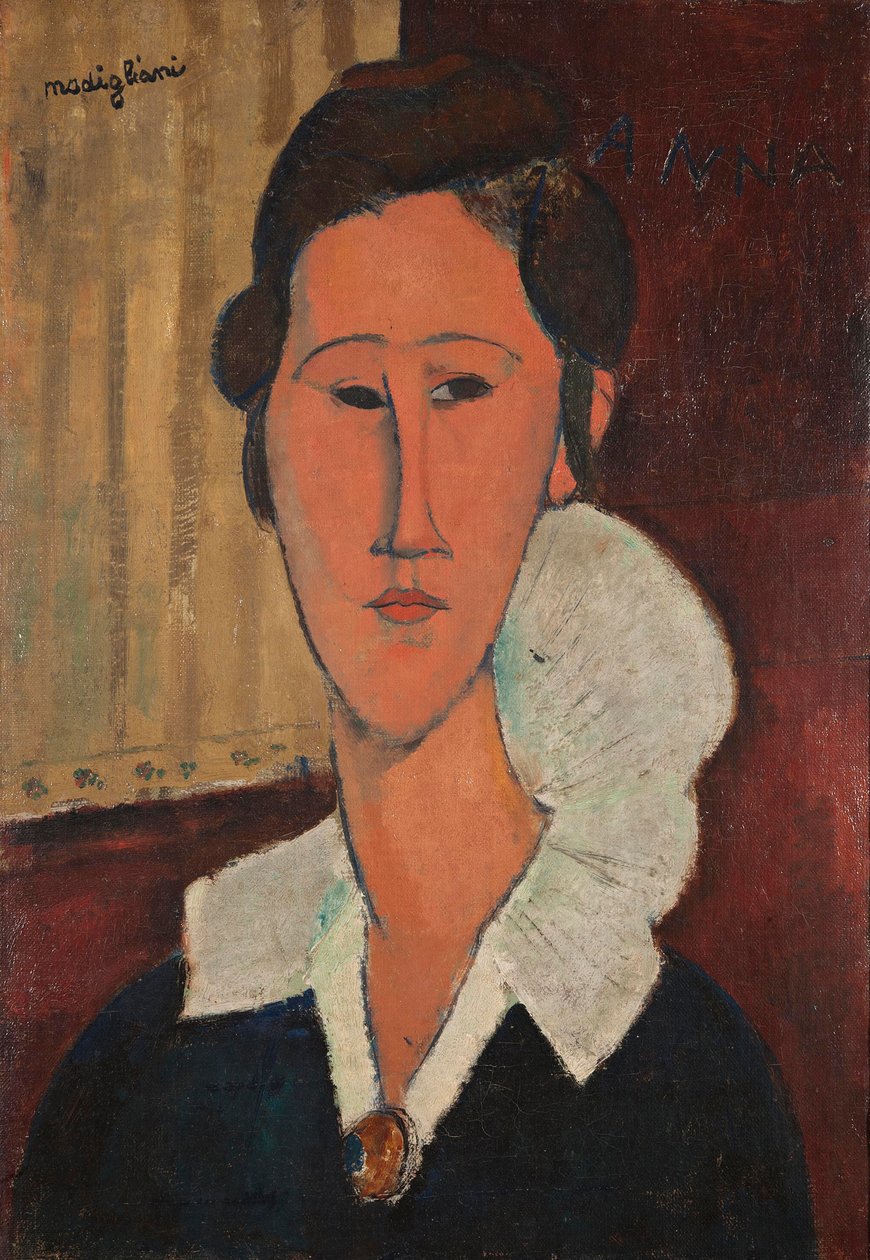 Portrait of Anna Zborowska, 1917. autorstwa Amedeo Modigliani