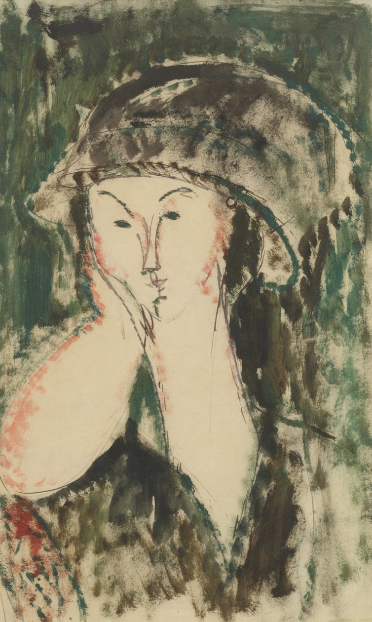 Portret Beatrice Hastings, 1914-1915. autorstwa Amedeo Modigliani
