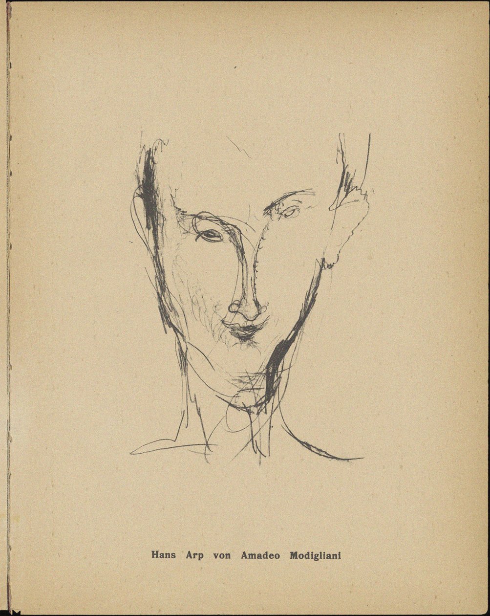 Portret Hansa Arpa 1886-1966, 1916. autorstwa Amedeo Modigliani