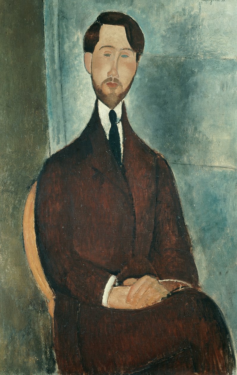Portrait of Leopold Zborowski autorstwa Amedeo Modigliani