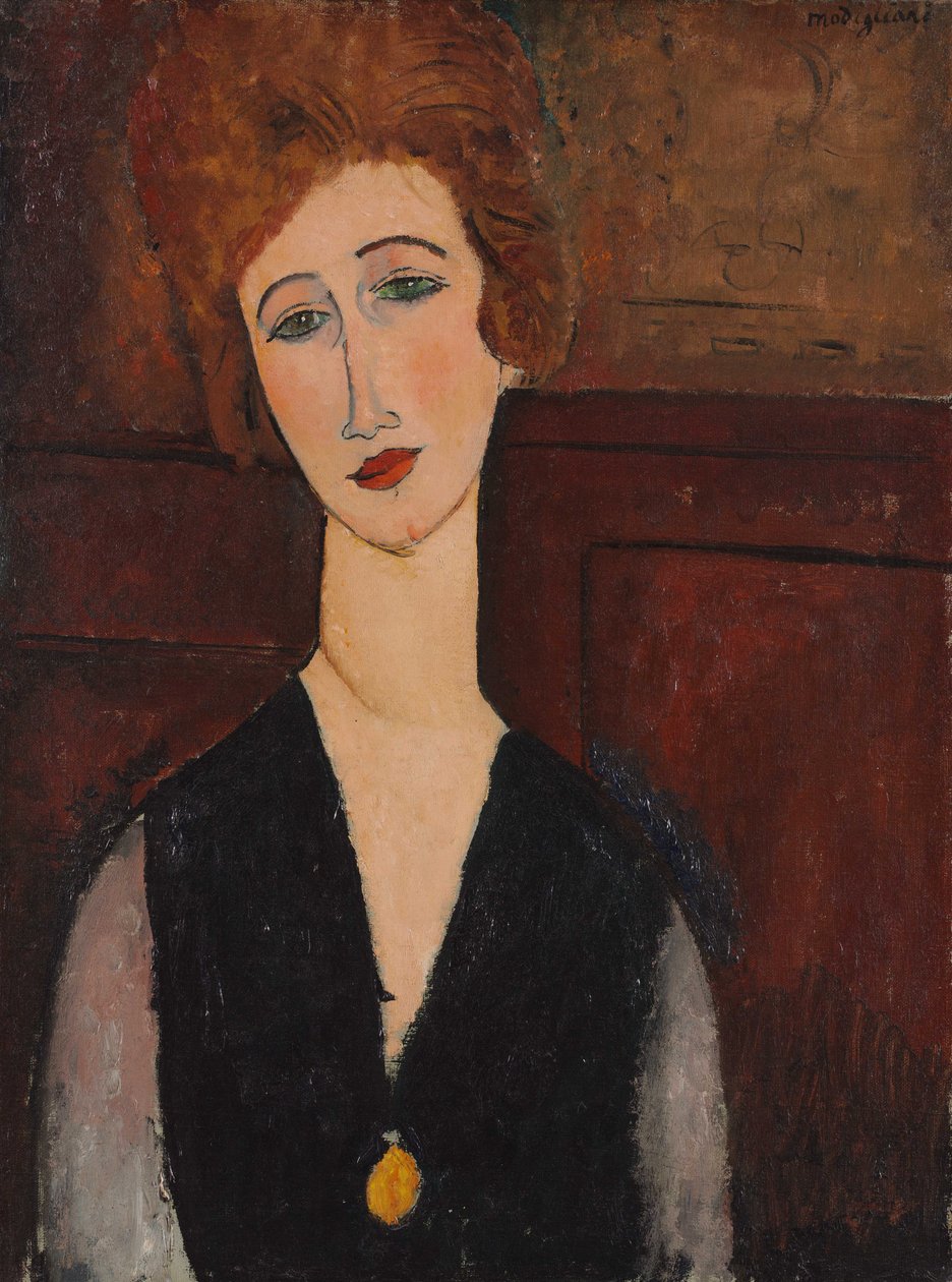 Portret kobiety, ok. 1917-18 autorstwa Amedeo Modigliani