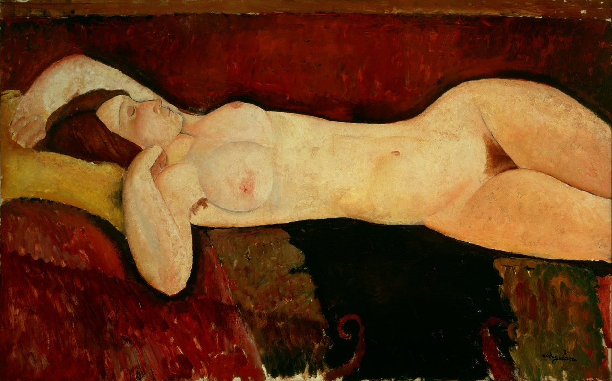 Leżąca nago c.1919 autorstwa Amedeo Modigliani