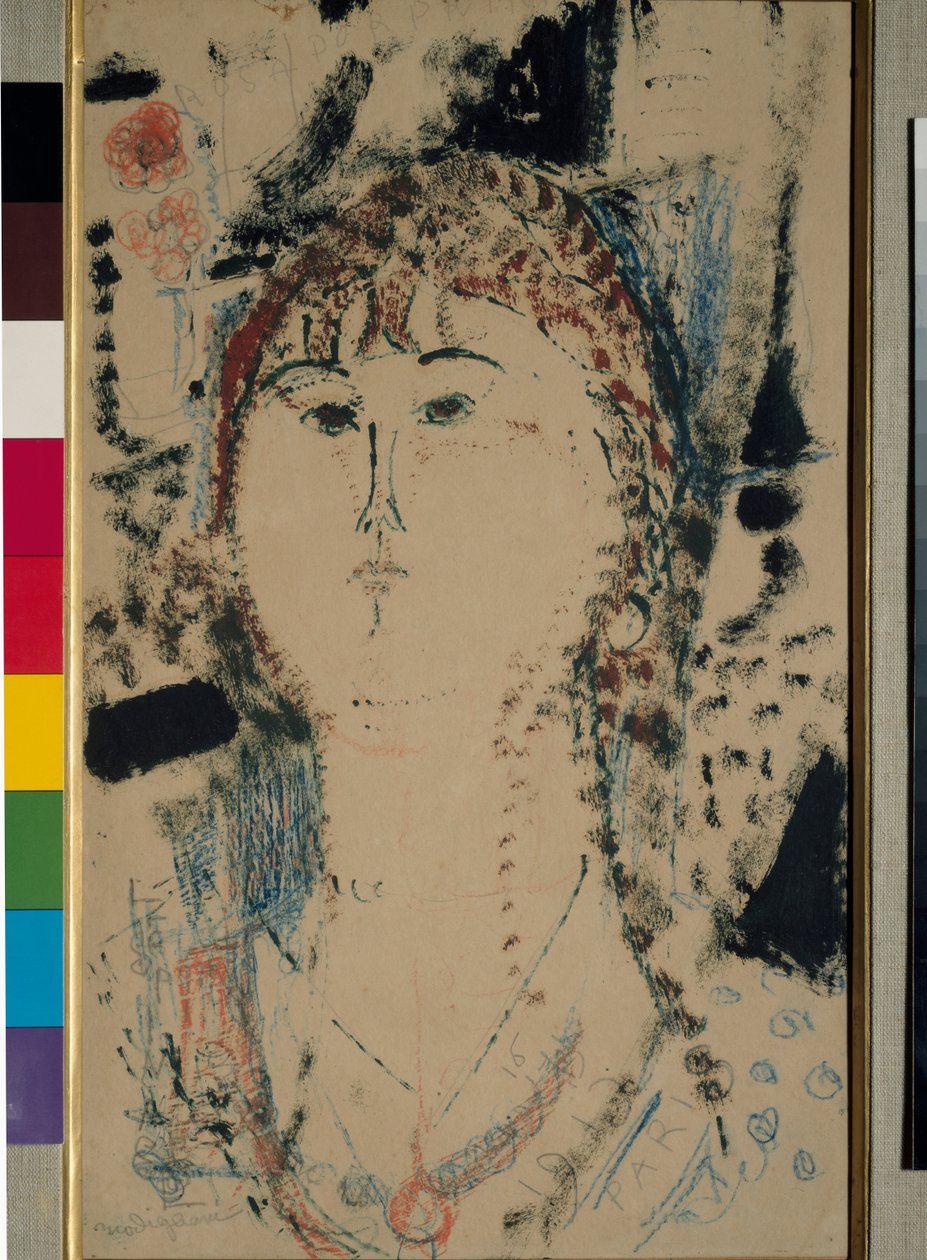 Rosa Porprina Malarstwo autorstwa Amedeo Modigliani autorstwa Amedeo Modigliani
