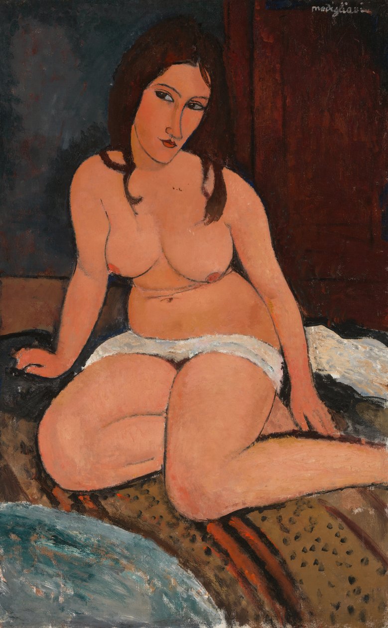 Akt siedzący autorstwa Amedeo Modigliani