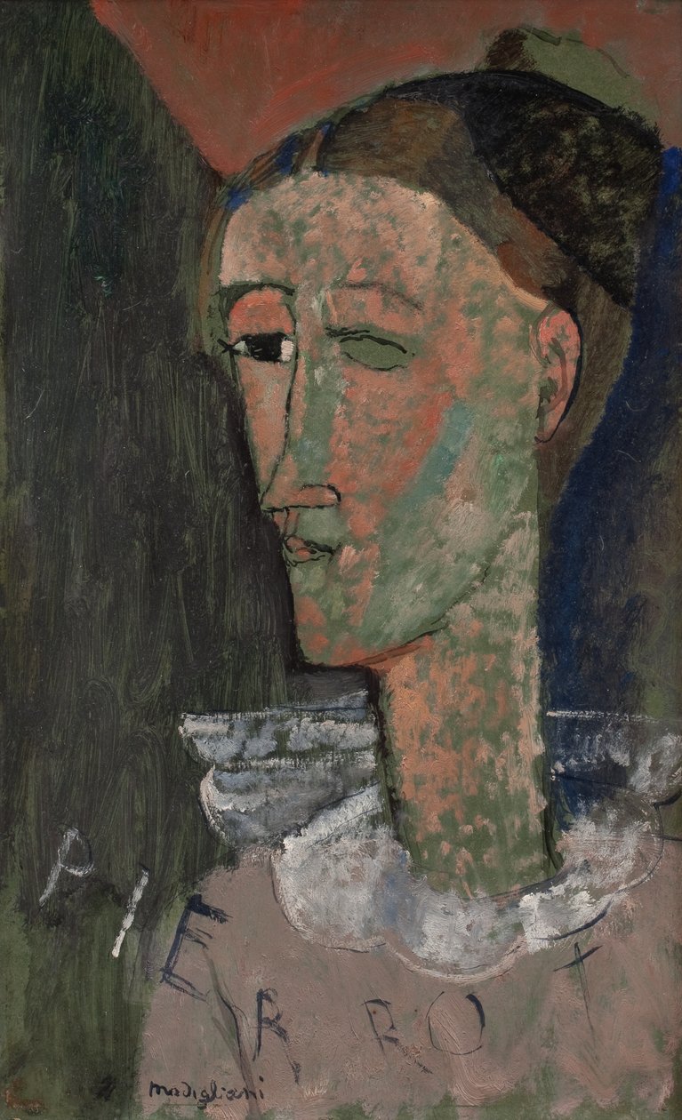Autoportret jako Pierrot autorstwa Amedeo Modigliani