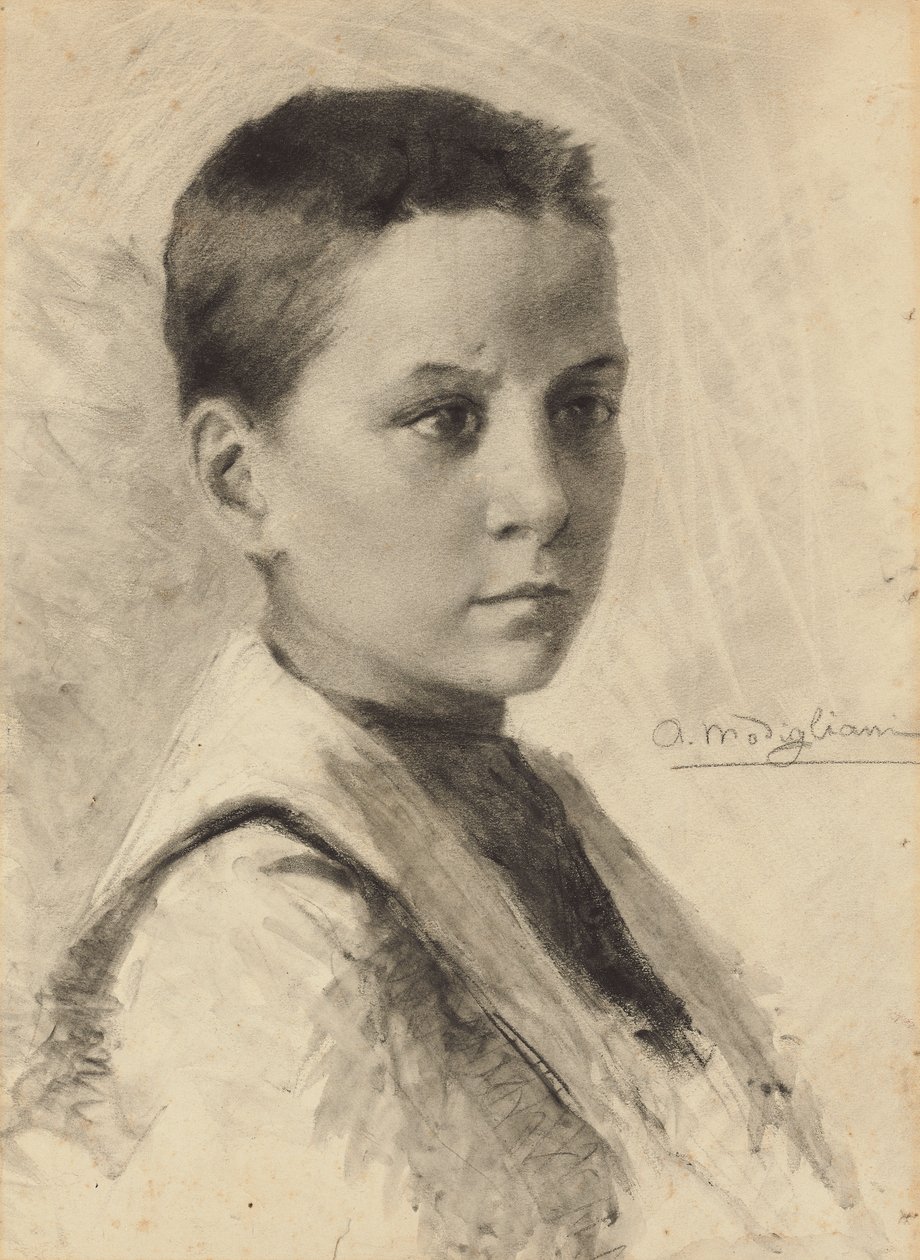 Autoportret, 1899 autorstwa Amedeo Modigliani