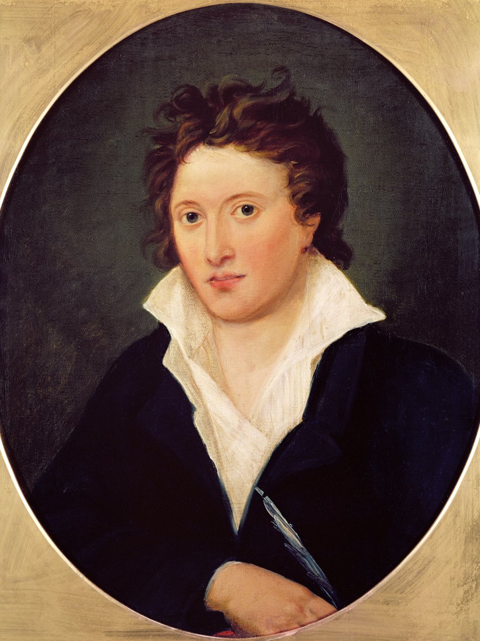 Portret Percy Bysshe Shelley, 1819 autorstwa Amelia Curran