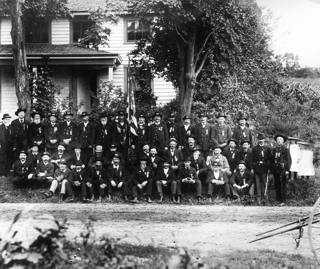 Weterani wojny domowej GAR, ok. 1890 r. autorstwa American Photographer