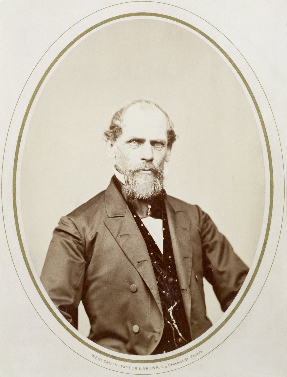 Jan August Roebling (1806-69) autorstwa American Photographer