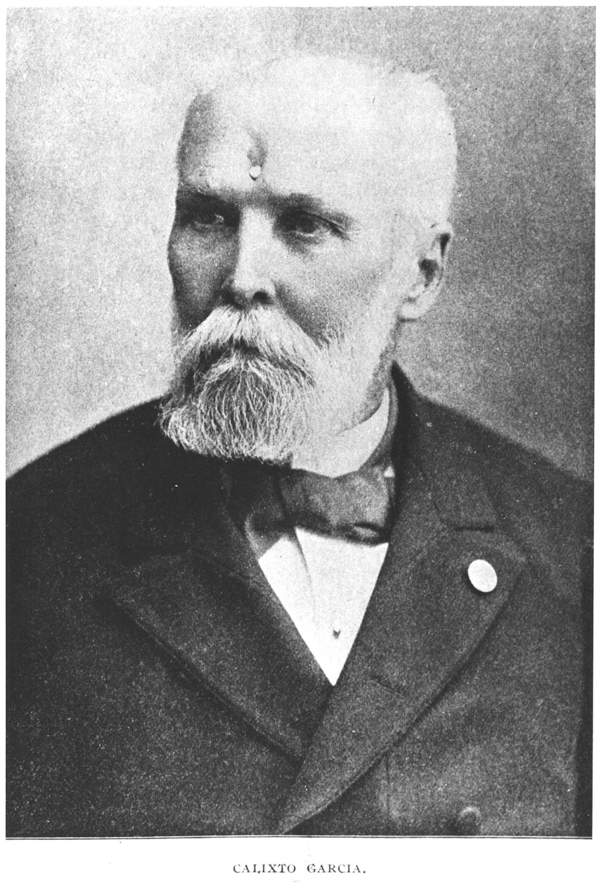Portret Calixto Garcii (1839-98) z Historii Kuby Murata Halsteada, opublikowany w 1898 r. autorstwa American Photographer