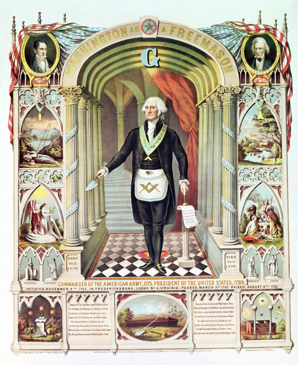 Jerzy Waszyngton jako mason autorstwa American School