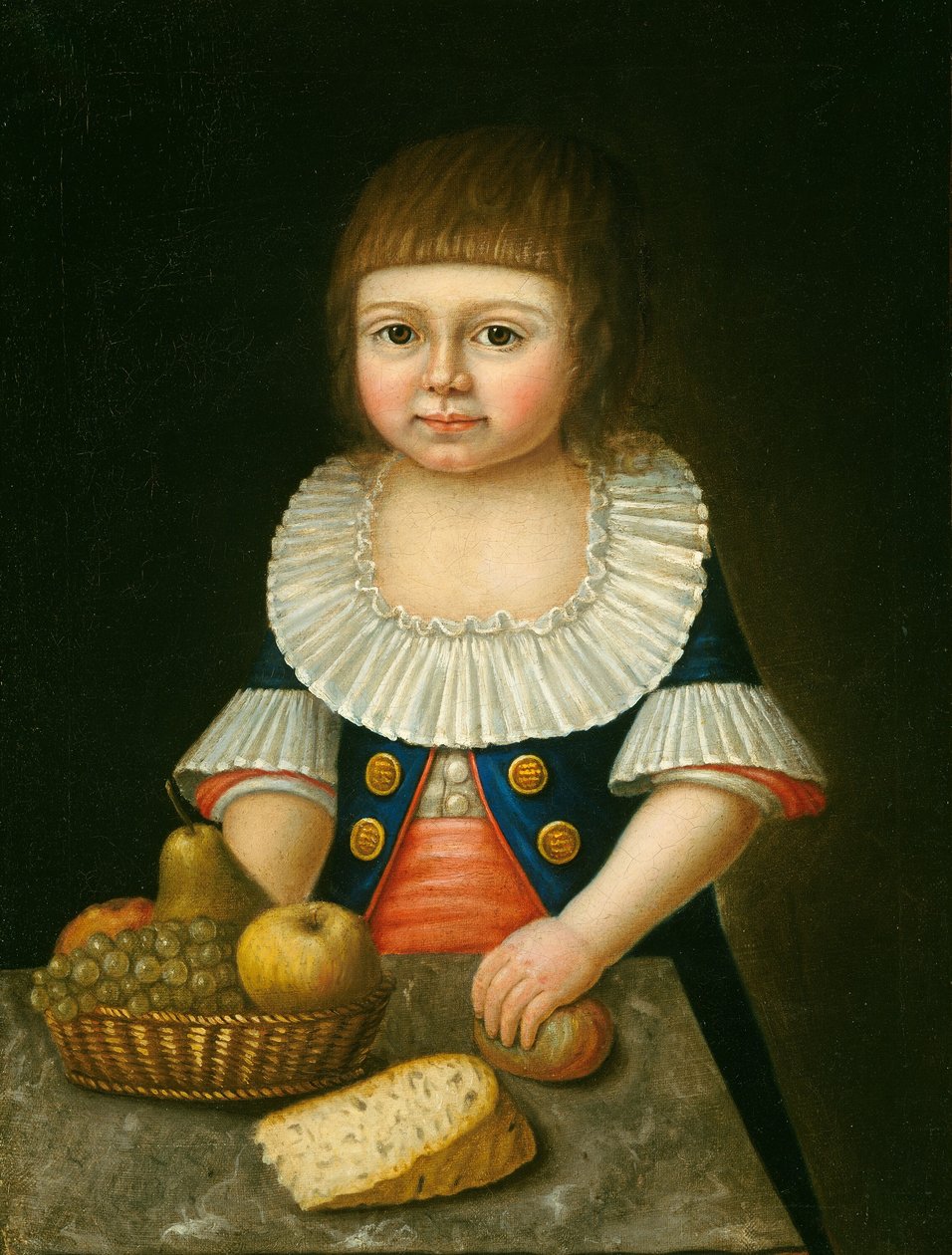 Chłopiec z koszem owoców autorstwa American 18th Century