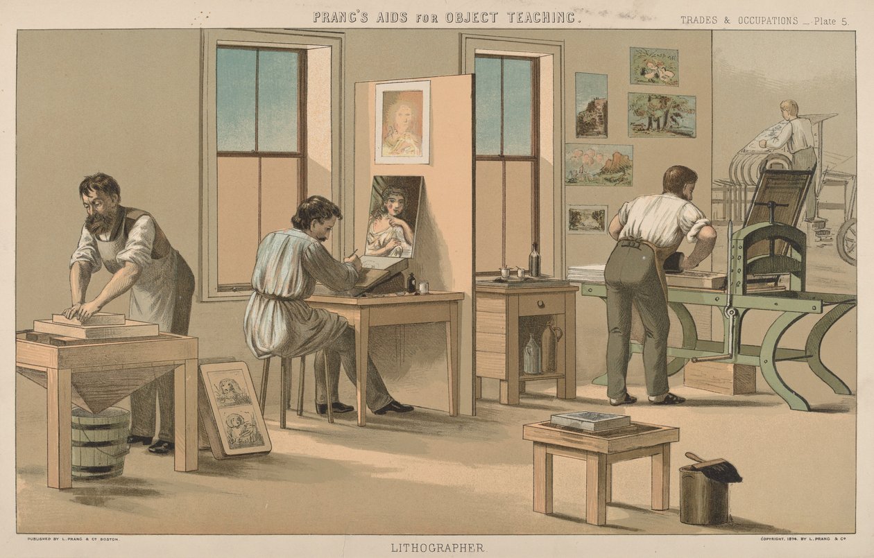 Litograf autorstwa American 19th Century