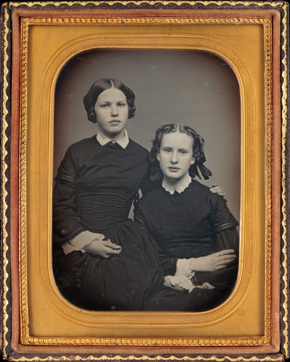 Portret dwóch dziewczyn autorstwa American 19th Century