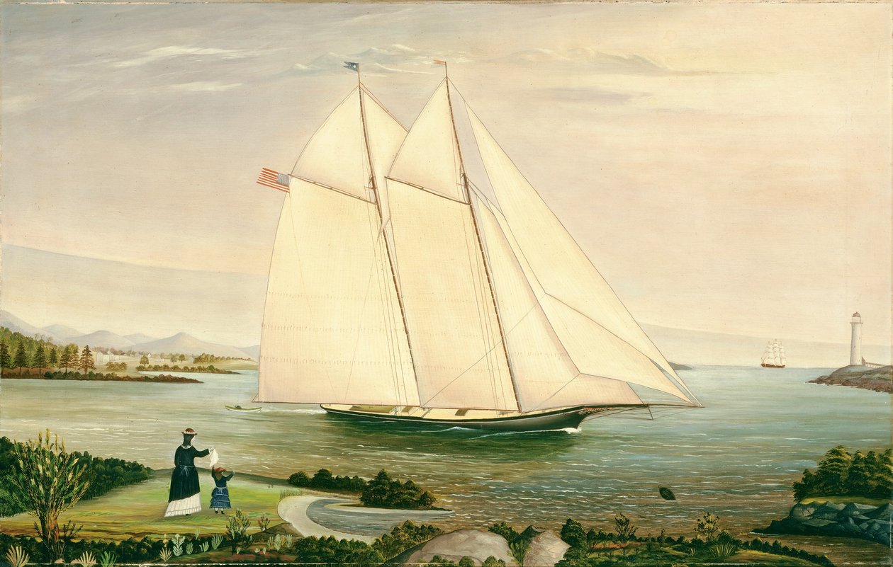 Szkuner autorstwa American 19th Century