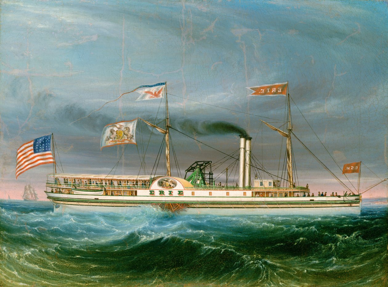 Parowiec „Erie” autorstwa American 19th Century