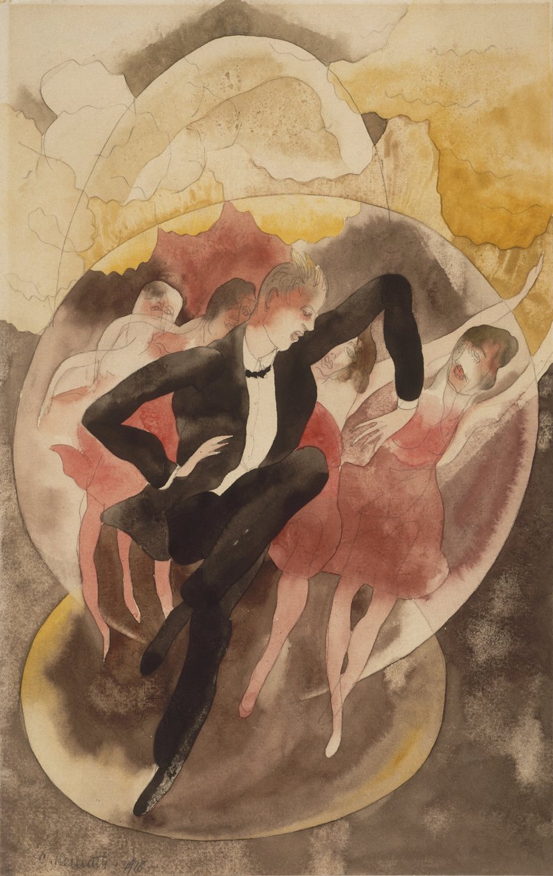 W wodewilu (tancerka z chórem) autorstwa American Charles Demuth