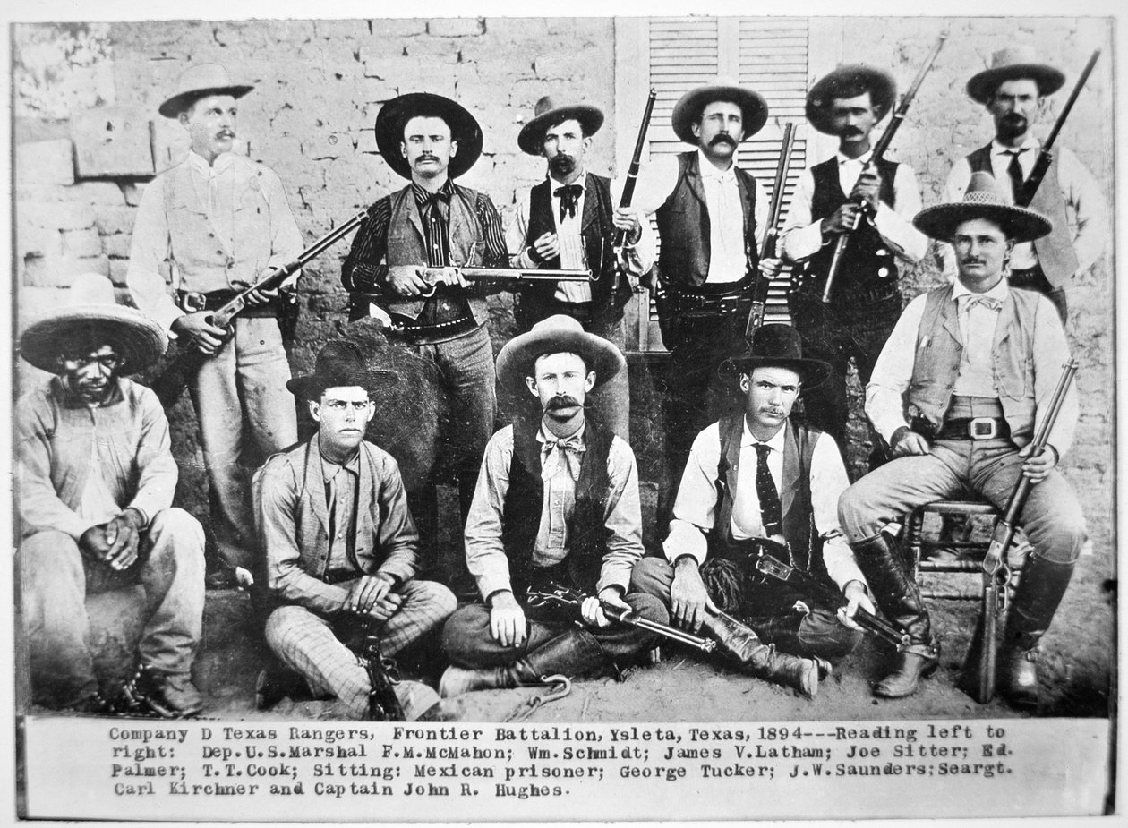 Firma „D” Texas Rangers w Ysleta w Teksasie autorstwa American Photographer