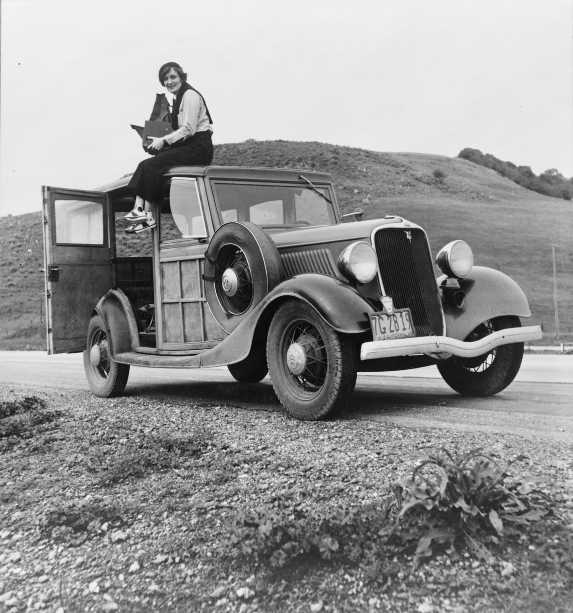 Dorothea Lange, fotografka administracji przesiedleńczej, 1936 autorstwa American Photographer