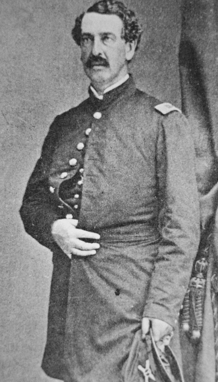 Generał Abner Doubleday (zdjęcie czarno-białe) autorstwa American Photographer