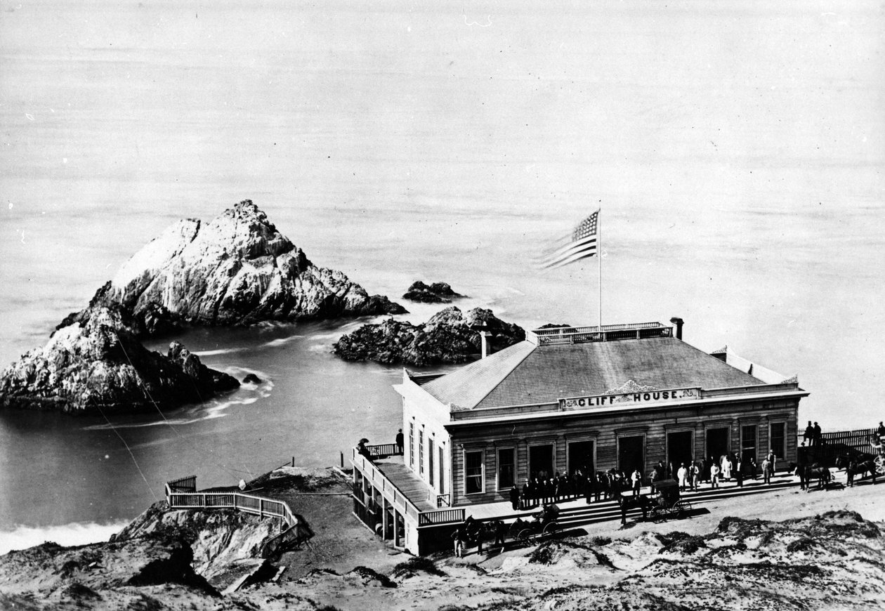 The Cliff House, San Francisco, ok. 1863-8 autorstwa American Photographer