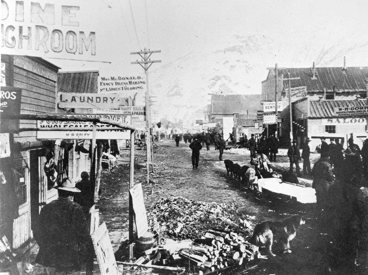 Yukon-Klondike Gold Rush, Dawson City autorstwa American Photographer