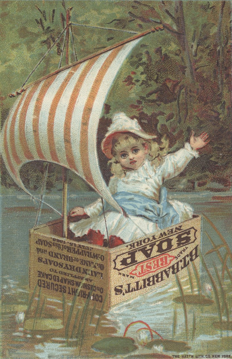 Reklama mydła Babbitts Best, ok.1880 autorstwa American School