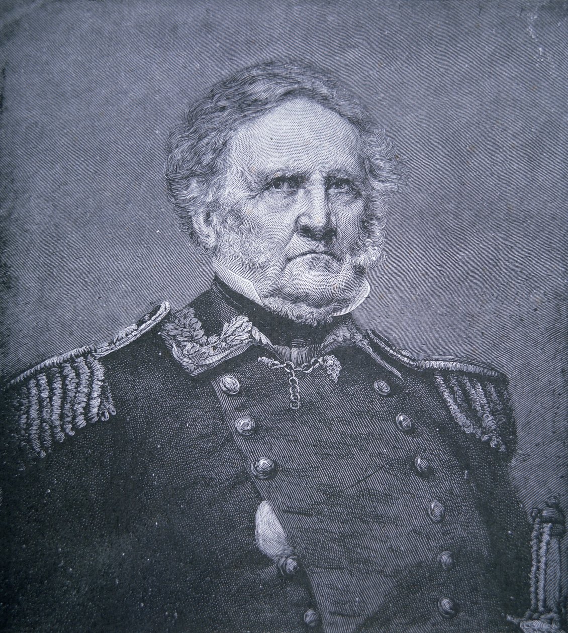 Generał Winfield Scott (1786-1866) (grawerowanie) autorstwa American School
