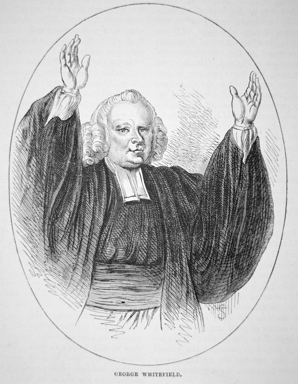 George Whitefield (1714-70) (lito) autorstwa American School