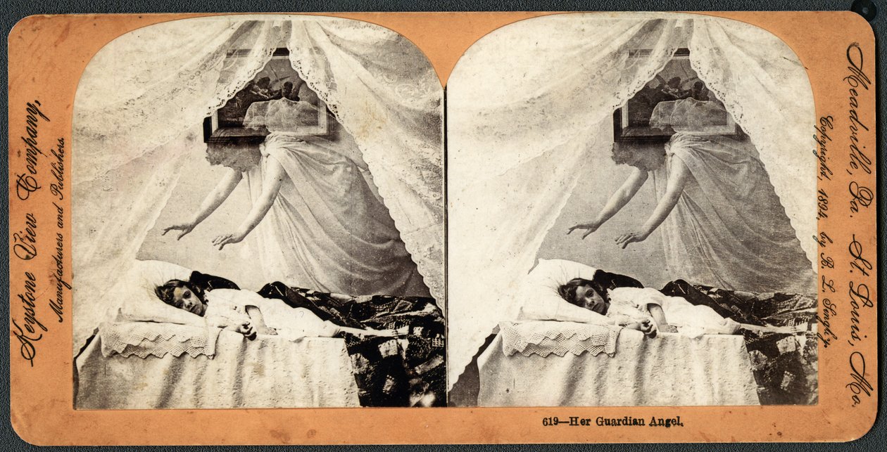 Jej Anioł Stróż (stereograf) autorstwa American School