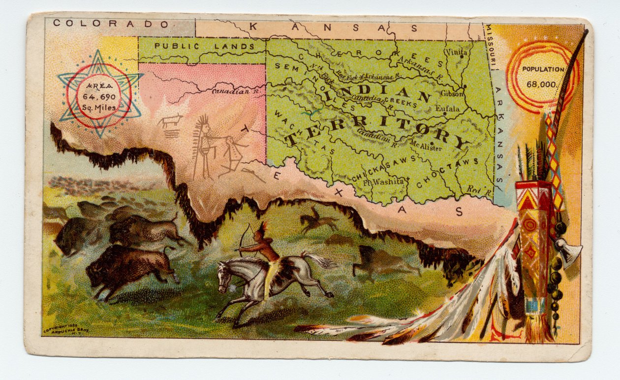 Terytorium Indii [Oklahoma], 1889 autorstwa American School